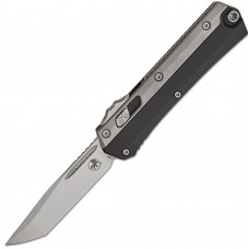 Нож Microtech Glykon Tanto Edge Stonewash, black/gray, 185-10