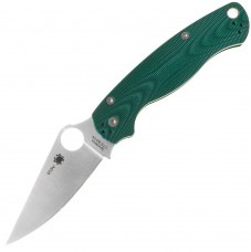 Нож Spyderco Paramilitary 2, Aluminum Waves Green, CTS-BD1N, C81ALPGR2