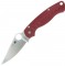 Нож Spyderco Paramilitary 2, Aluminum Waves Red, CTS-BD1N, C81ALPRD2