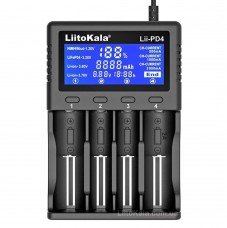 Зарядное устройство Liitokala Lii-PD4, 4 канала, Ni-Mh/Li-ion/LiFePo4, 220V/12V, LCD, Box