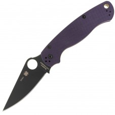 Нож Spyderco Paramilitary 2, Purple G-10, Cruwear Black, Sprint Run, C81GPPRBK2