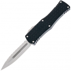 Нож Microtech Hera Double Edge Stonewash FS Frag, серрейтор ц:black