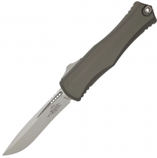 Нож Microtech Hera II Recurve Aluminum, Stonewash ц:natural clear