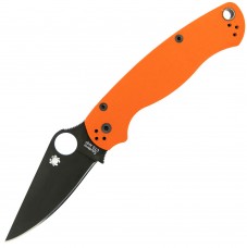 Нож Spyderco Paramilitary 2 Orange, CTS-XHP, Black DLC, C81GPORBK2 б\у