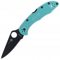 Ніж Spyderco Delica 4 S30V Black Blade, Teal, Collectors 014V