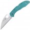 Ніж Spyderco Delica 4 S30V Wharncliffe, Teal, Collectors 014V