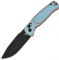 Нож CJRB Shale Black Blade, AR-RPM9, G10 Blue/orange