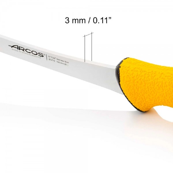 Нож обвалочный Arcos DUO PRO Жесткий со скошенным лезвием, 160 мм, 201600