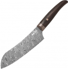 Ніж кухонний Due Cigni Coquus Santoku Damask, 180 mm 