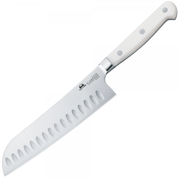 Ніж кухонний Due Cigni Florence Santoku, 180 мм White