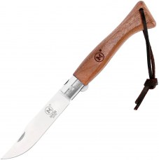 Ніж Main Knives Italian line 95 mm Blade Walnut Wood PU Loop Brown