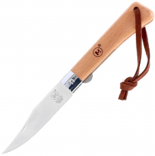 Ніж Main Knives Workers line Clip Point Beech Wood PU Loop Light Brown