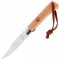 Нож Main Knives Workers line Clip Point Beech Wood PU Loop Light Brown