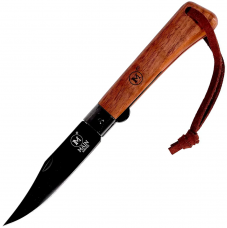 Ніж Main Knives Workers line Clip Point BB Walnut Wood PU Loop Brown