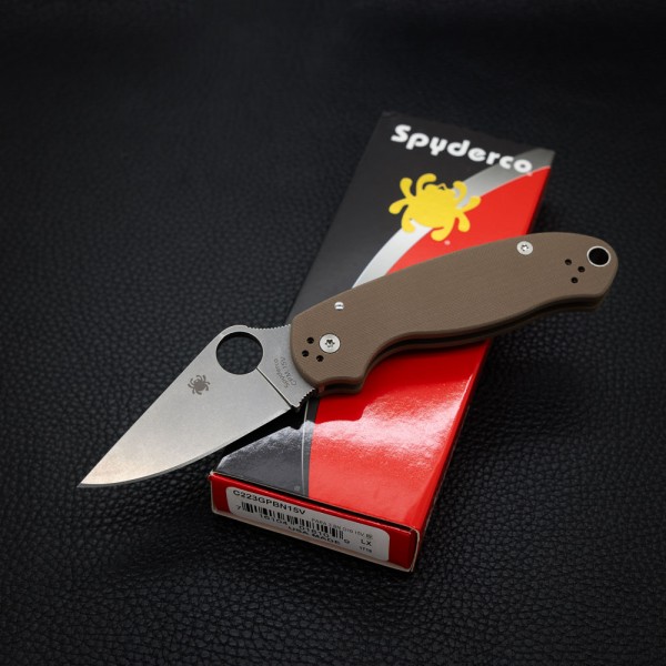 Нож Spyderco Para3 Brown G-10, BBB 15V, Sprint Run, C223GPBN15V