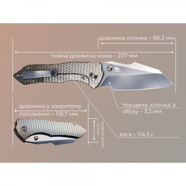 Нож Weknife High-Fin XL WE24010-3