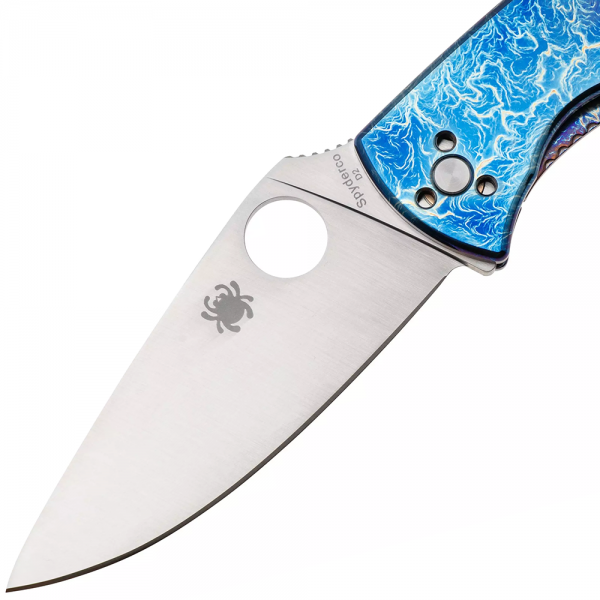 Нож Spyderco Tenacious, D2, Titanium Blue