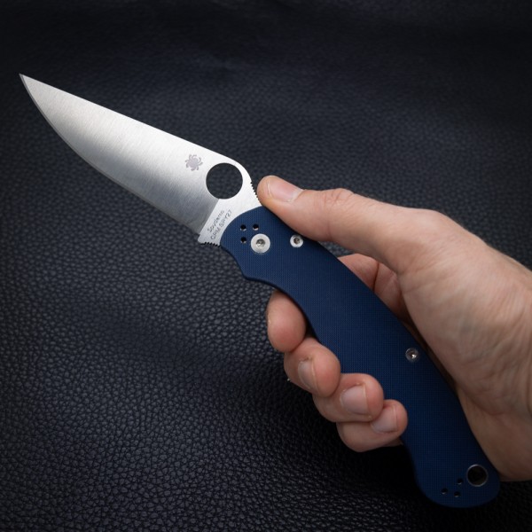 Нож Spyderco Military 2, CPM SPY27, G-10 Cobalt blue