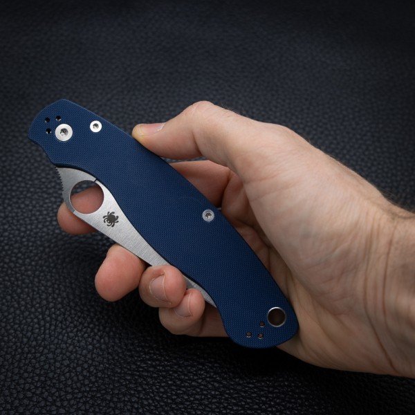 Нож Spyderco Military 2, CPM SPY27, G-10 Cobalt blue