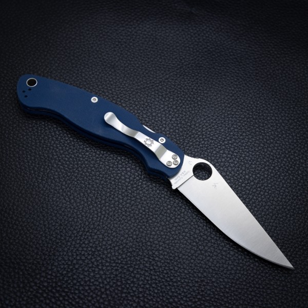 Нож Spyderco Military 2, CPM SPY27, G-10 Cobalt blue