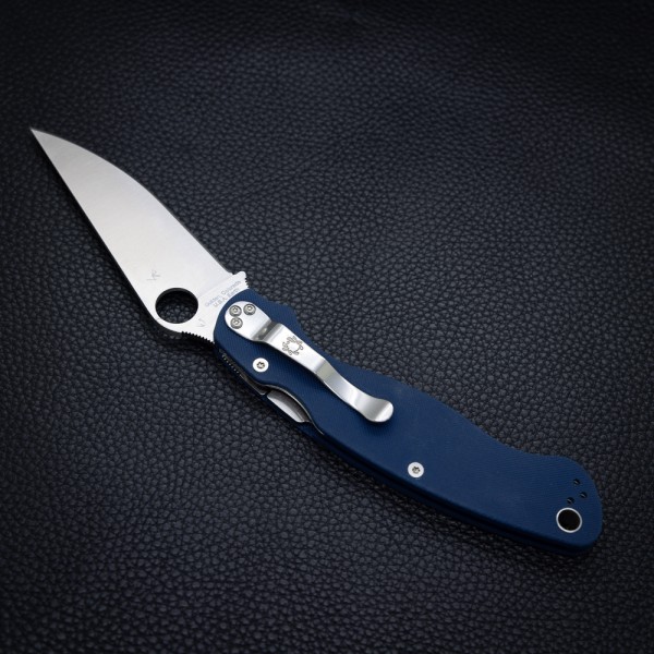 Нож Spyderco Military 2, CPM SPY27, G-10 Cobalt blue