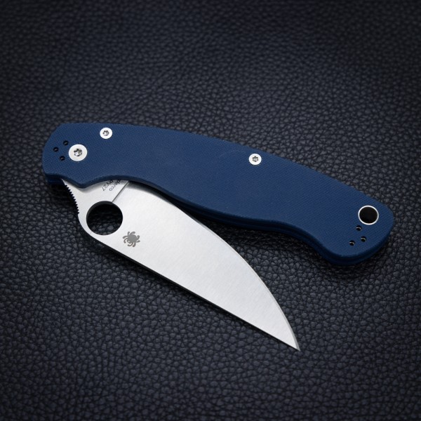 Нож Spyderco Military 2, CPM SPY27, G-10 Cobalt blue