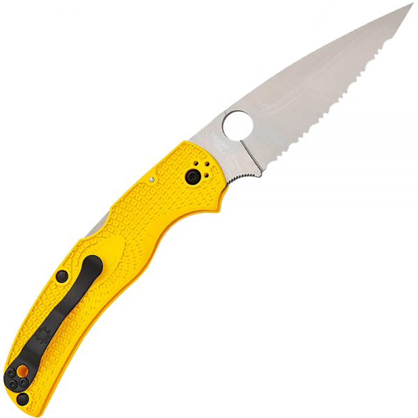 Нож Spyderco Native Chief Lightweight MagnaCut серрейтор Yellow
