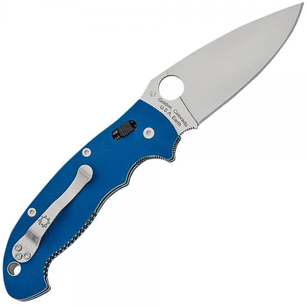 Нож Spyderco Manix 2 XL, CPM SPY27, G-10 Cobalt blue