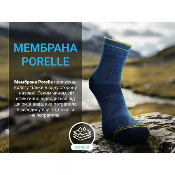 Носки водонепроницаемые Dexshell Running Lite 2.0 Socks, темно-голубые, размер XL (47-49)