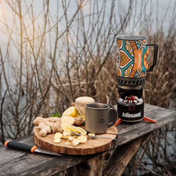 Кружка Naturehike NH20CJ005 з ручкою, Титанова, 450 мл