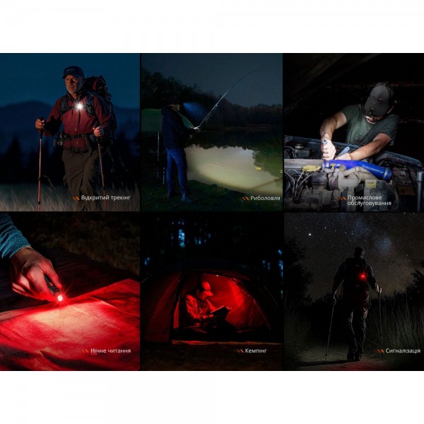 Ліхтар Fenix ​​SW05R-RED LED чорний