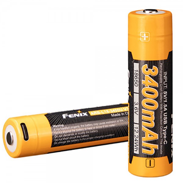 Аккумулятор 18650 Fenix (3400 mAh) Type-C V3.0