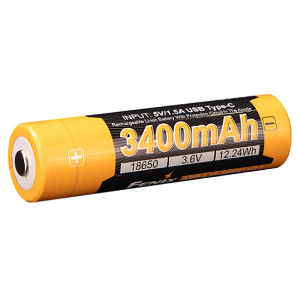 Аккумулятор 18650 Fenix (3400 mAh) Type-C V3.0