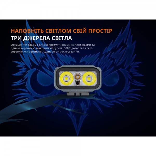 Ліхтар Fenix E06R сірий