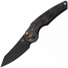 Ніж Fox Jupiter Black Blade Titanium, PVD Stone Washed Black