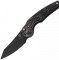 Нож Fox Jupiter Black Blade Titanium, PVD Stone Washed Black