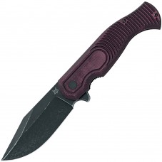 Ніж Fox Eastwood Tiger Black Blade Micarta Burgundy