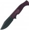 Нож Fox Eastwood Tiger Black Blade Micarta Burgundy