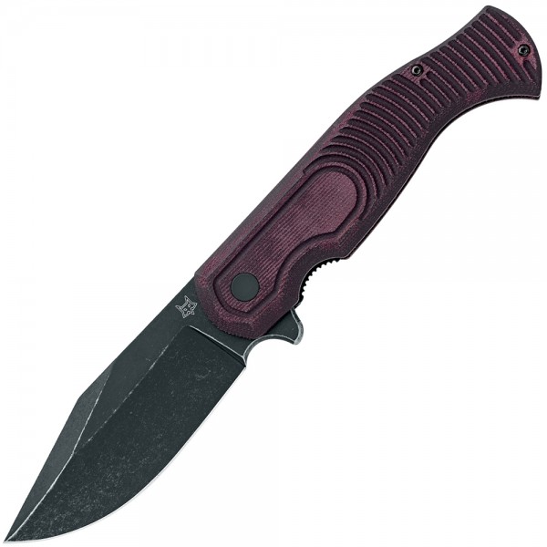 Нож Fox Eastwood Tiger Black Blade Micarta Burgundy
