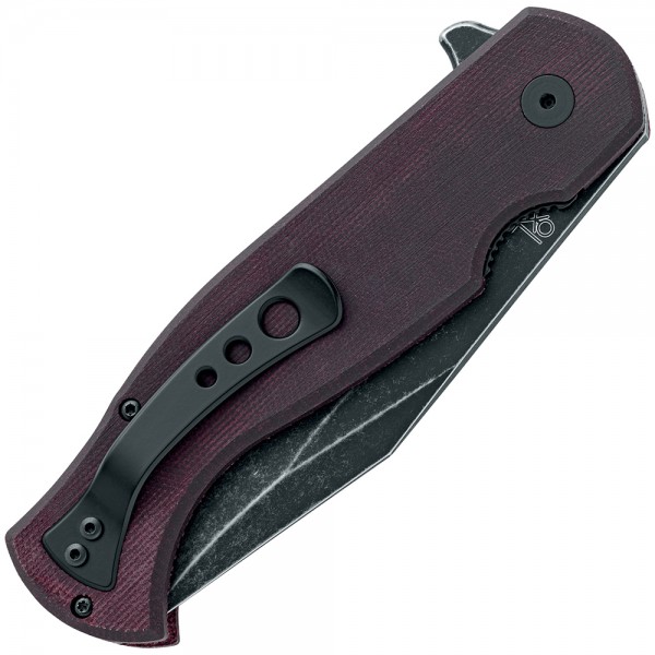 Нож Fox Eastwood Tiger Black Blade Micarta Burgundy