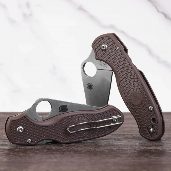 Нож Spyderco Para 3 Lightweight Sprint Run, CPM 15V, FRN Brown
