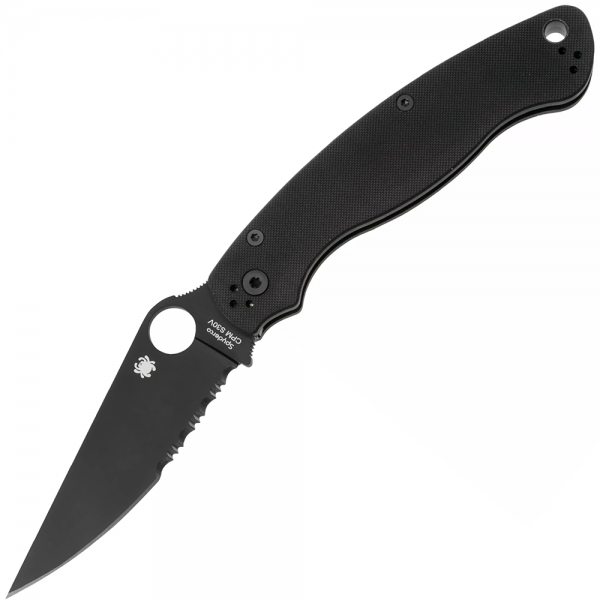 Нож Spyderco Military 2 Black Blade, CPM S30V, G-10 Black
