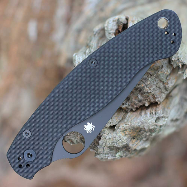Нож Spyderco Military 2 Black Blade, CPM S30V, G-10 Black