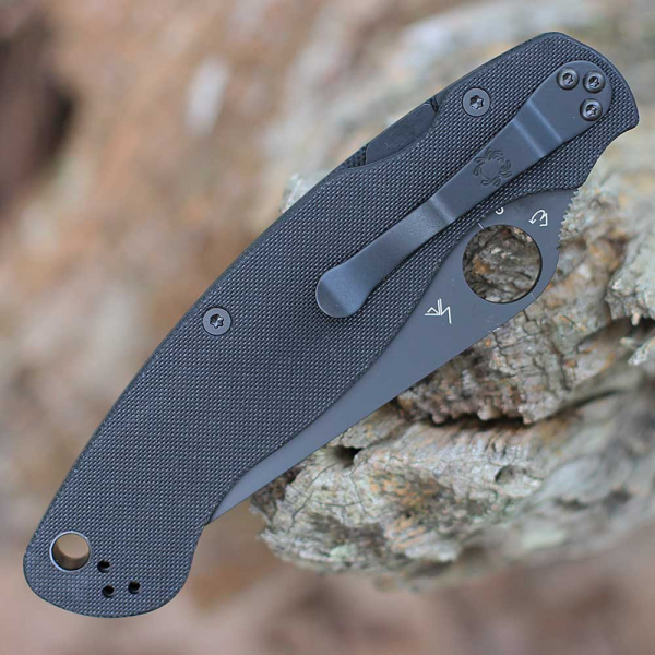 Нож Spyderco Military 2 Black Blade, CPM S30V, G-10 Black