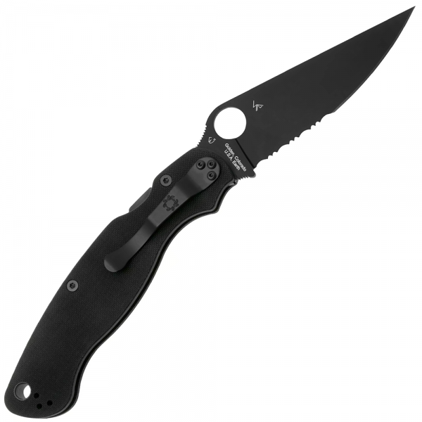 Нож Spyderco Military 2 Black Blade, CPM S30V, G-10 Black