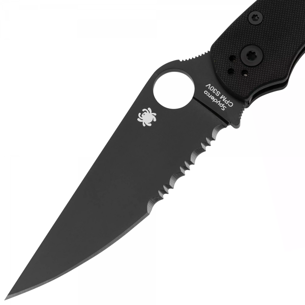 Нож Spyderco Military 2 Black Blade, CPM S30V, G-10 Black