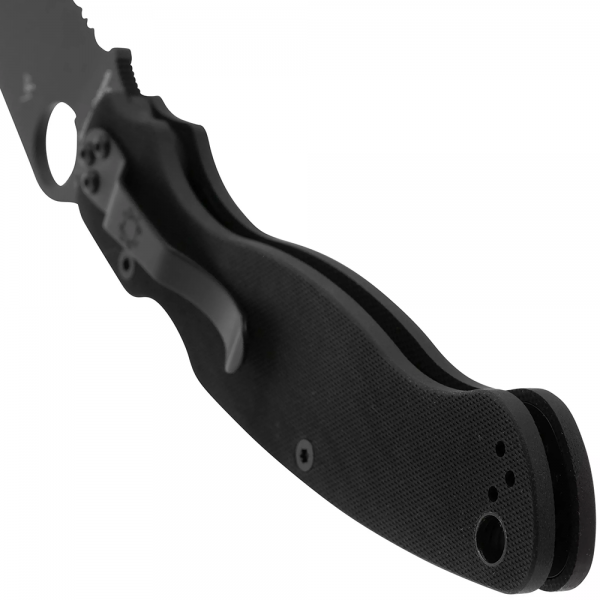 Нож Spyderco Military 2 Black Blade, CPM S30V, G-10 Black
