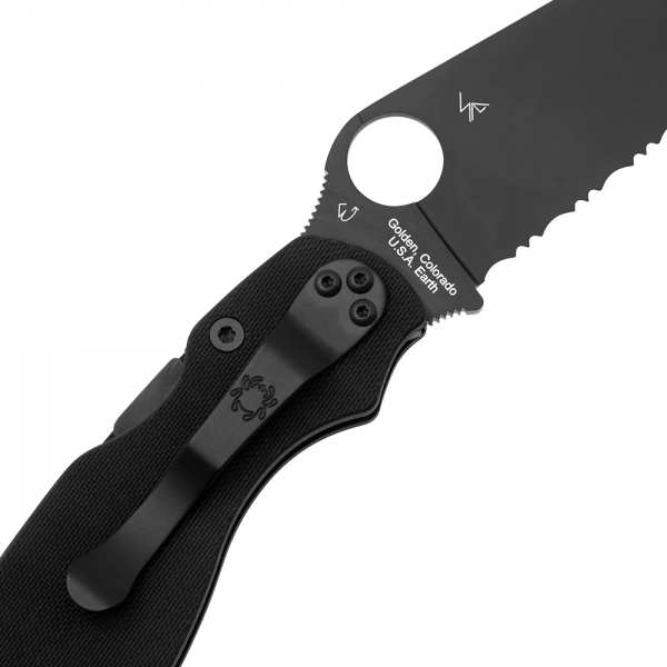 Нож Spyderco Military 2 Black Blade, CPM S30V, G-10 Black