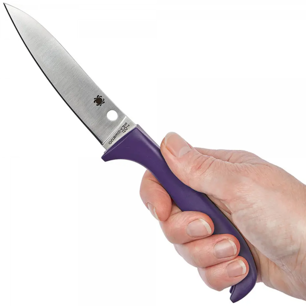 Нож Spyderco Counter Critter, 7Cr17, Plastic Purple