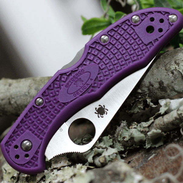 Нож Spyderco Delica 4 Lightweight, VG-10, FRN Purple